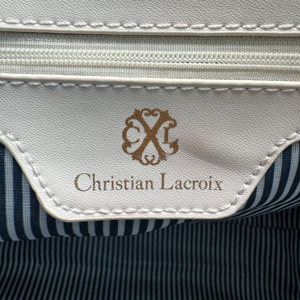 Christian Lacroix Vegan Croc Print Satchel
